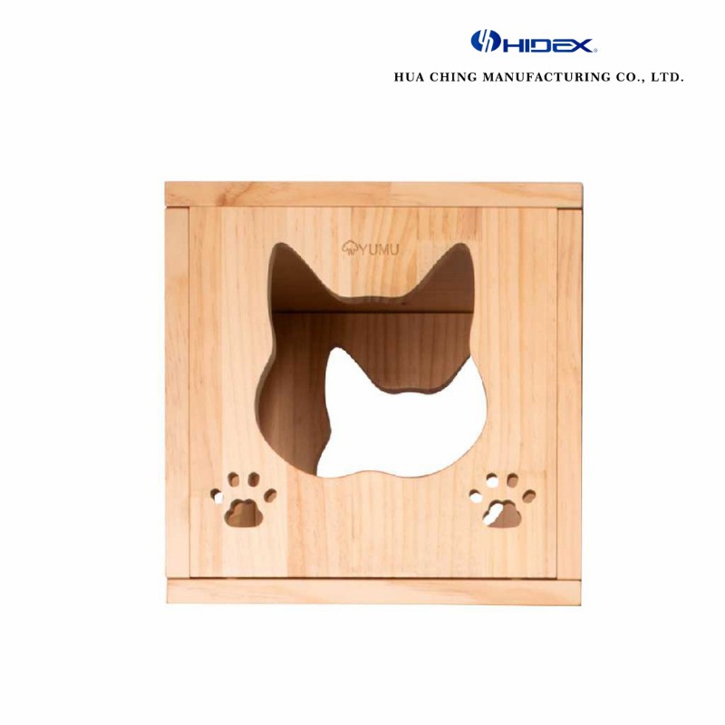 Solid Wood Cat House